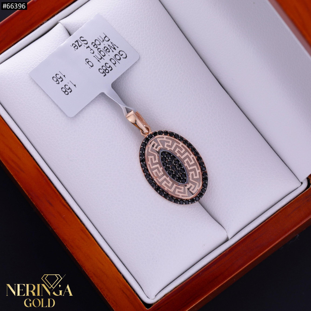 Rose gold pendant #66396