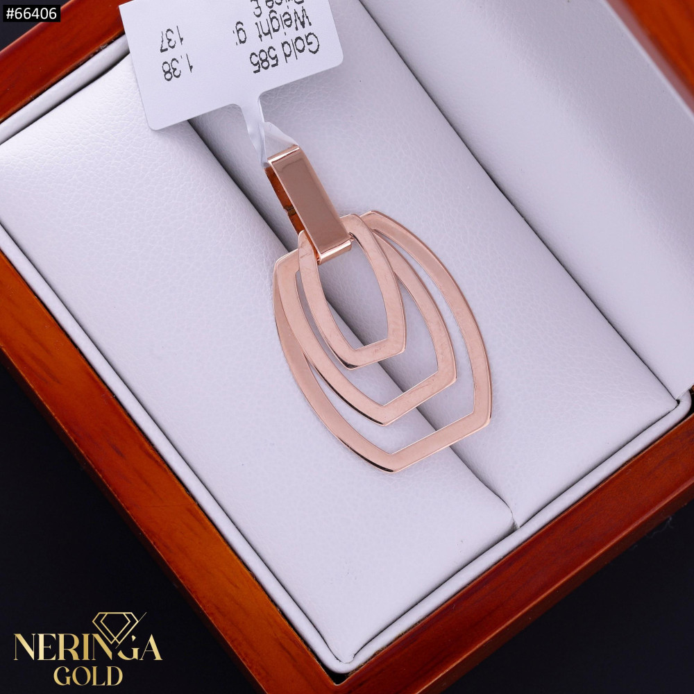 Rose gold pendant #66406