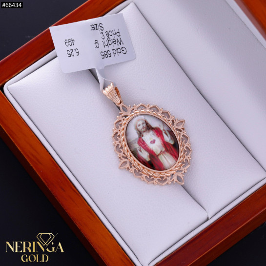 Rose gold icon pendant #66434