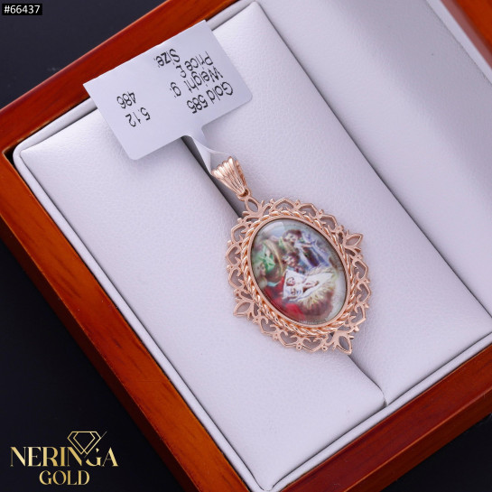 Rose gold icon pendant #66437
