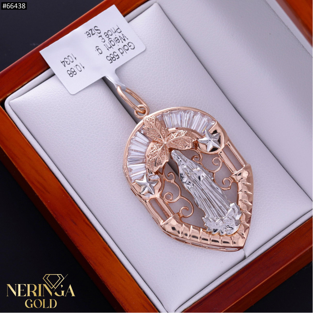 Rose gold icon pendant #66438