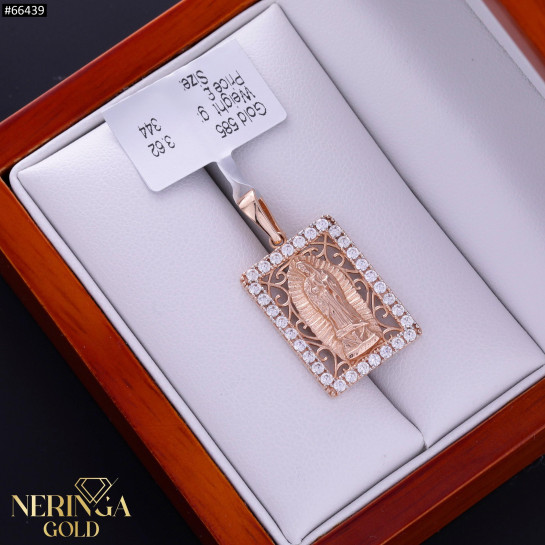 Rose gold icon pendant #66439