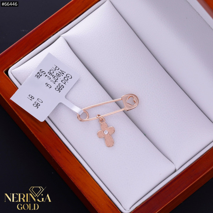 Rose gold clip and brooche #66446 Rose gold clip and brooche #66446