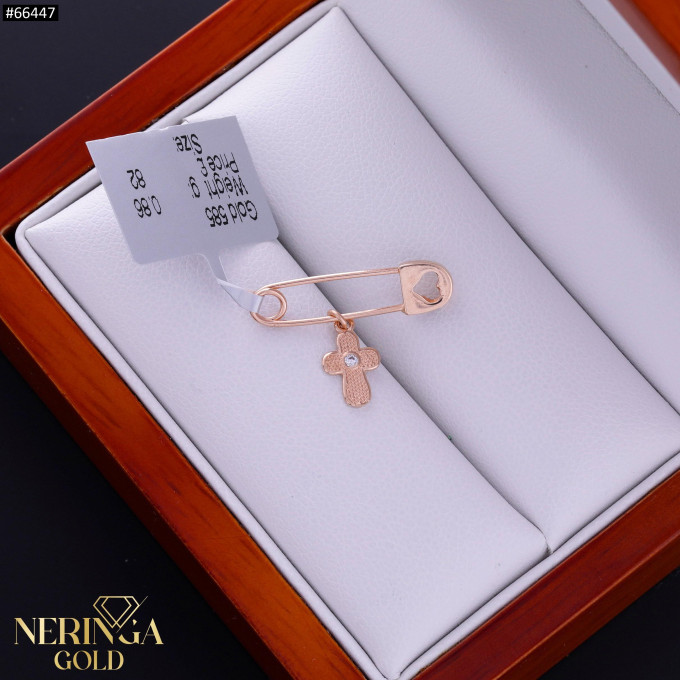 Rose gold clip and brooche #66447 Rose gold clip and brooche #66447