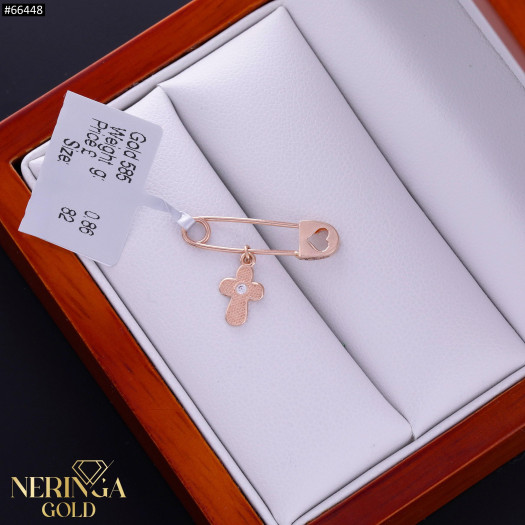 Rose gold clip and brooche #66448