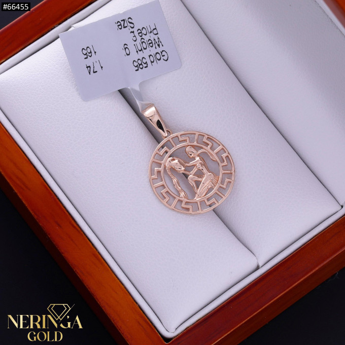 Rose gold zodiac sign pendant #66455 Rose gold zodiac sign pendant #66455