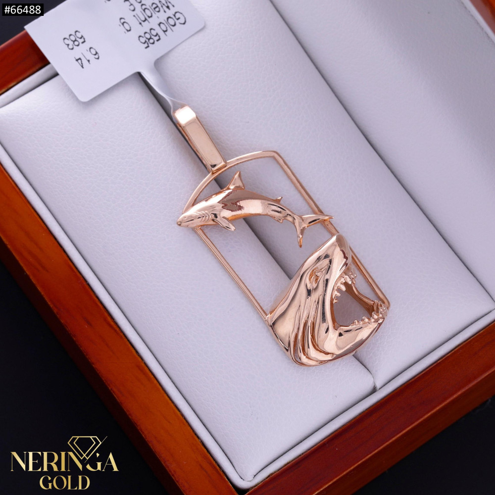 Rose gold zodiac sign pendant #66488