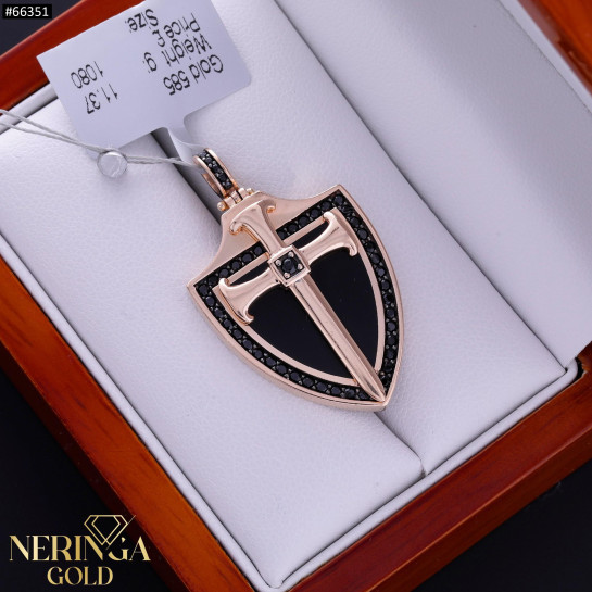 Rose gold pendant #66351