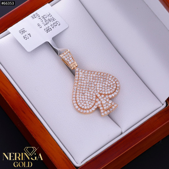 Rose gold pendant #66353