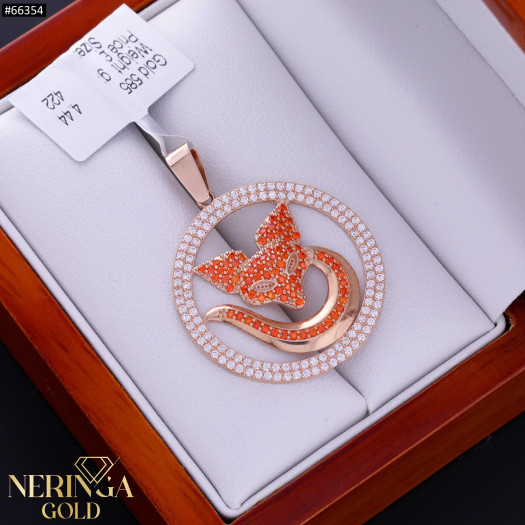 Rose gold pendant #66354