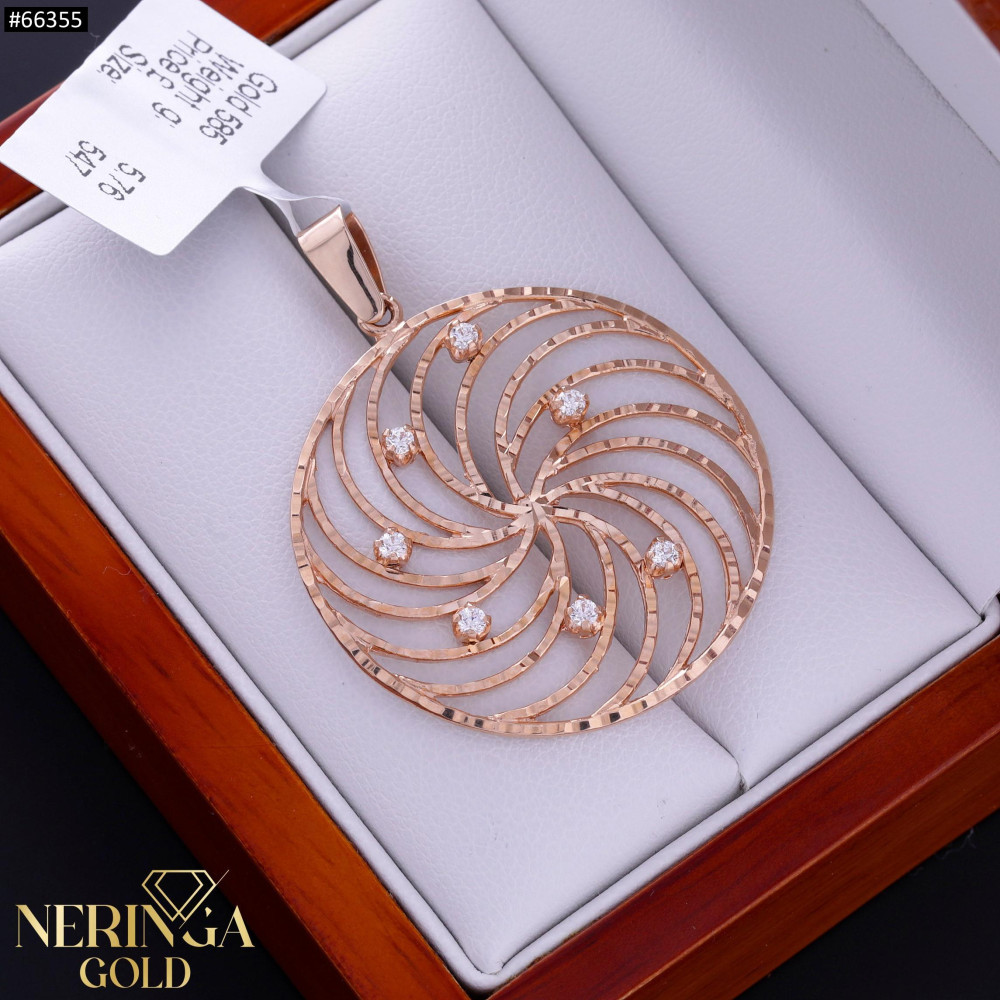 Rose gold pendant #66355