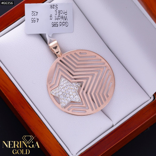 Rose gold pendant #66356
