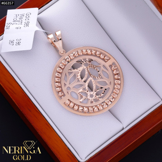 Rose gold pendant #66357