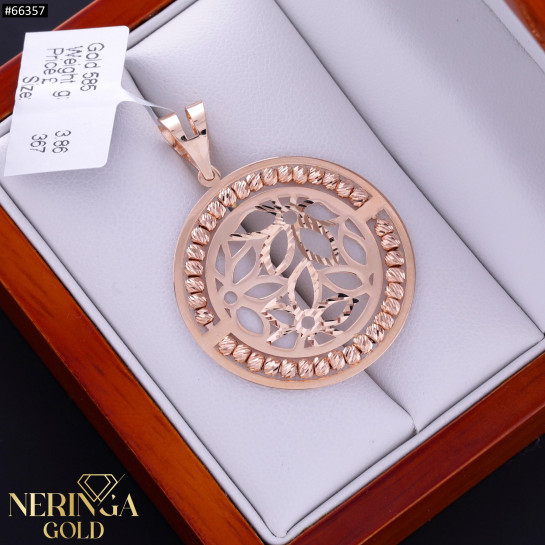 Rose gold pendant #66357
