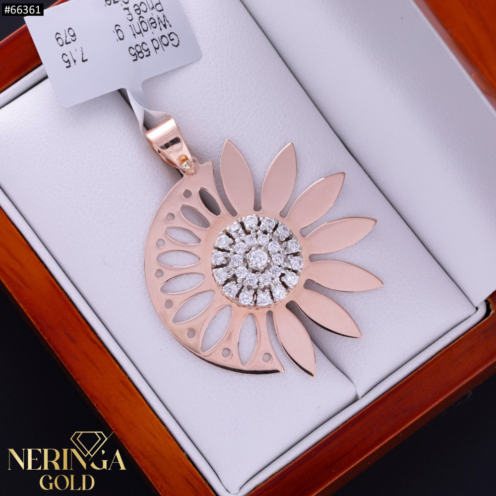 Rose gold pendant #66361