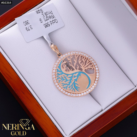 Rose gold pendant #66364
