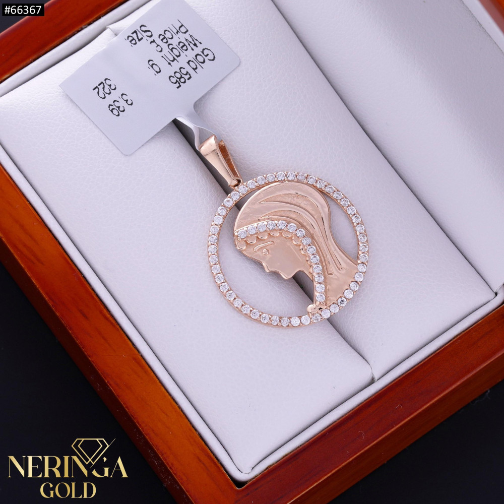 Rose gold pendant #66367