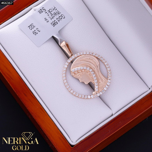 Rose gold pendant #66367