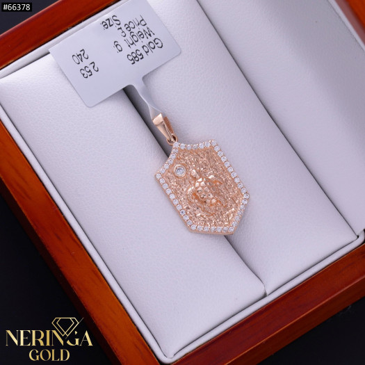 Rose gold pendant #66378