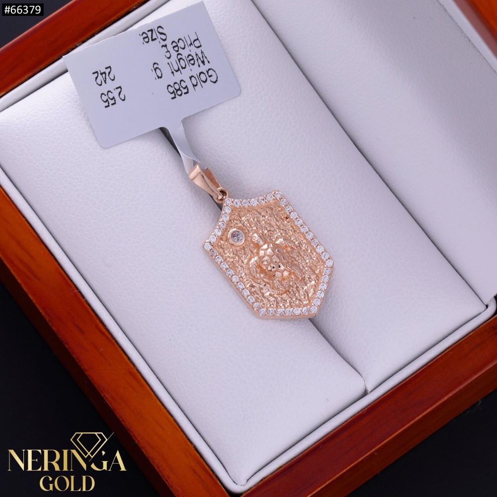 Rose gold pendant #66379