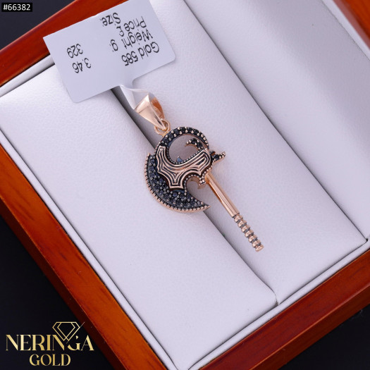 Rose gold pendant #66382