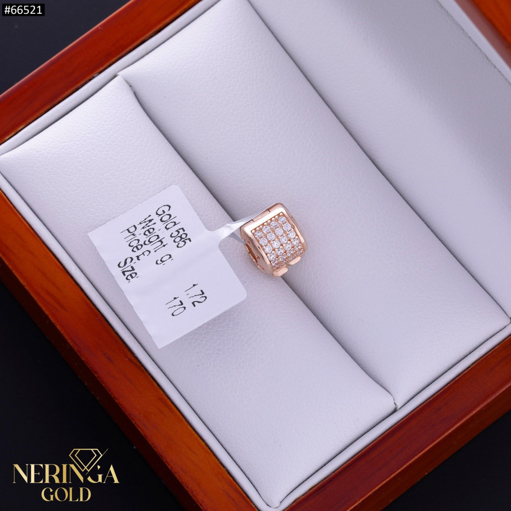 Rose gold charms beads #66521