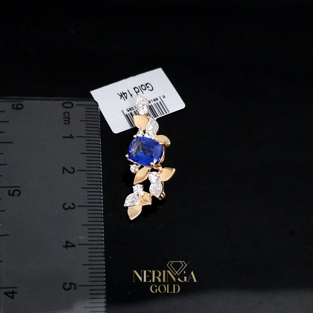 Rose gold clip and brooche #66442