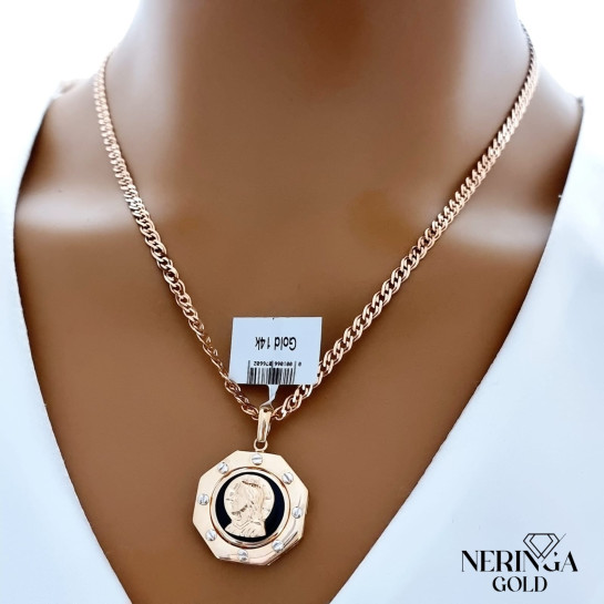 Rose gold icon pendant #66440