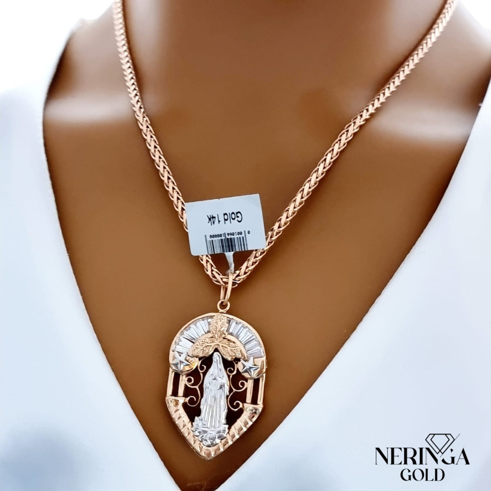 Rose gold icon pendant #66438