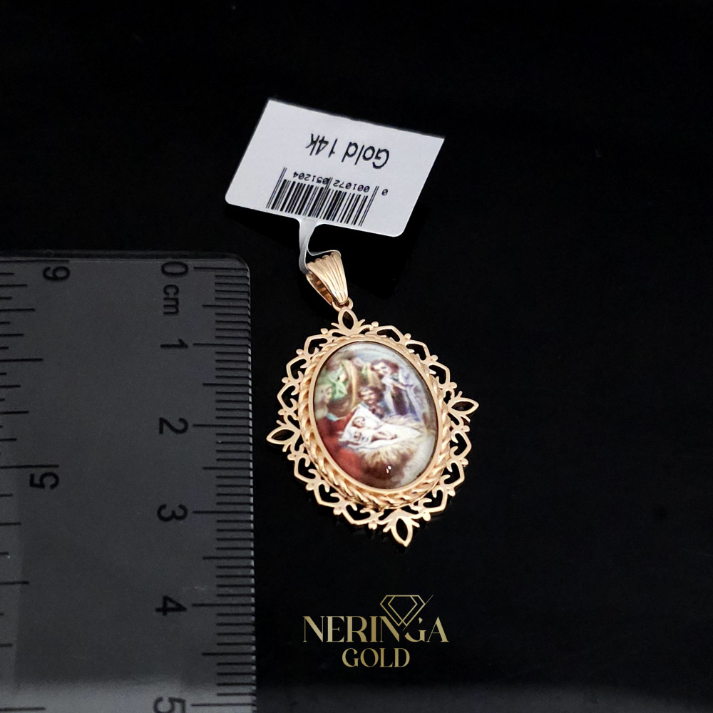 Rose gold icon pendant #66437