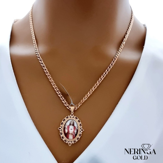 Rose gold icon pendant #66434