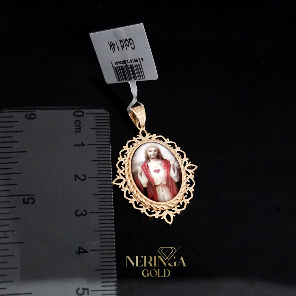 Rose gold icon pendant #66434