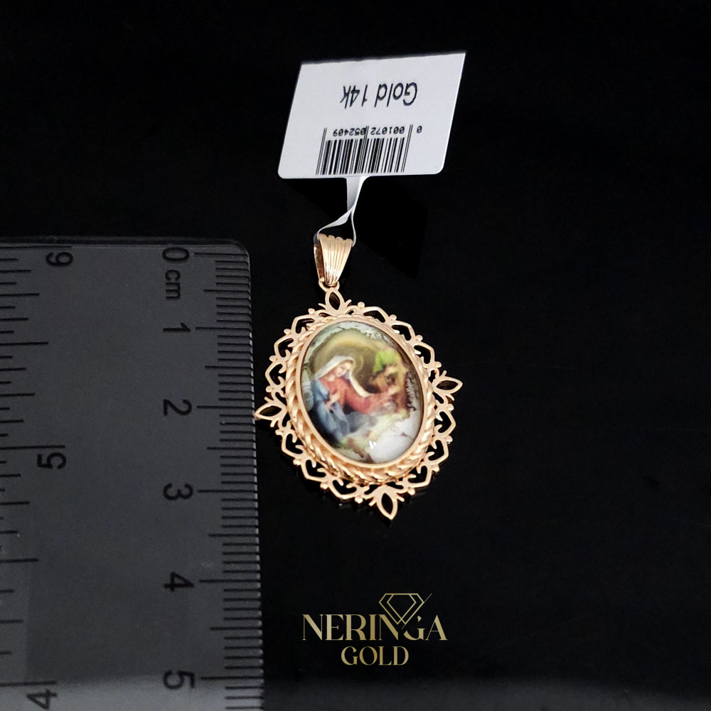 Rose gold icon pendant #66436