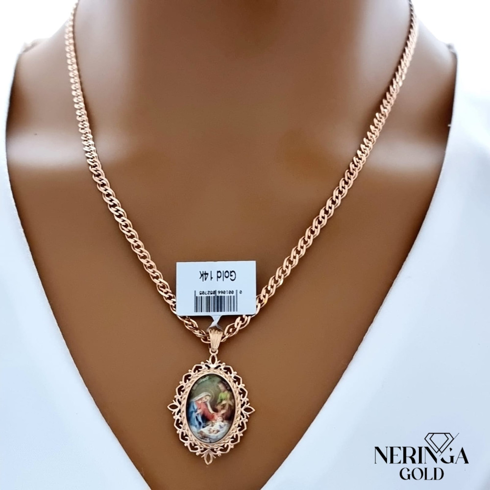 Rose gold icon pendant #66435