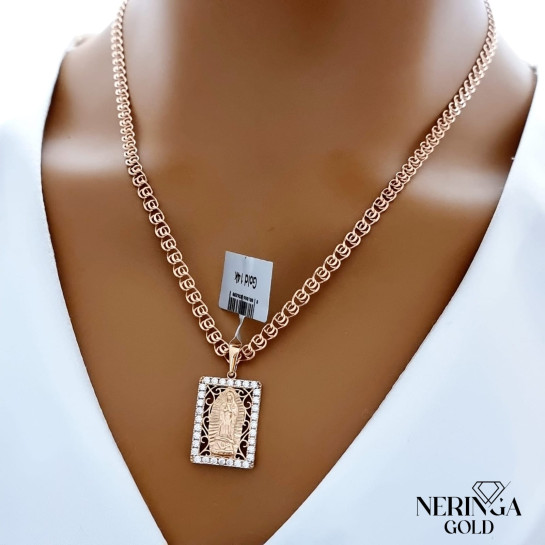 Rose gold icon pendant #66439