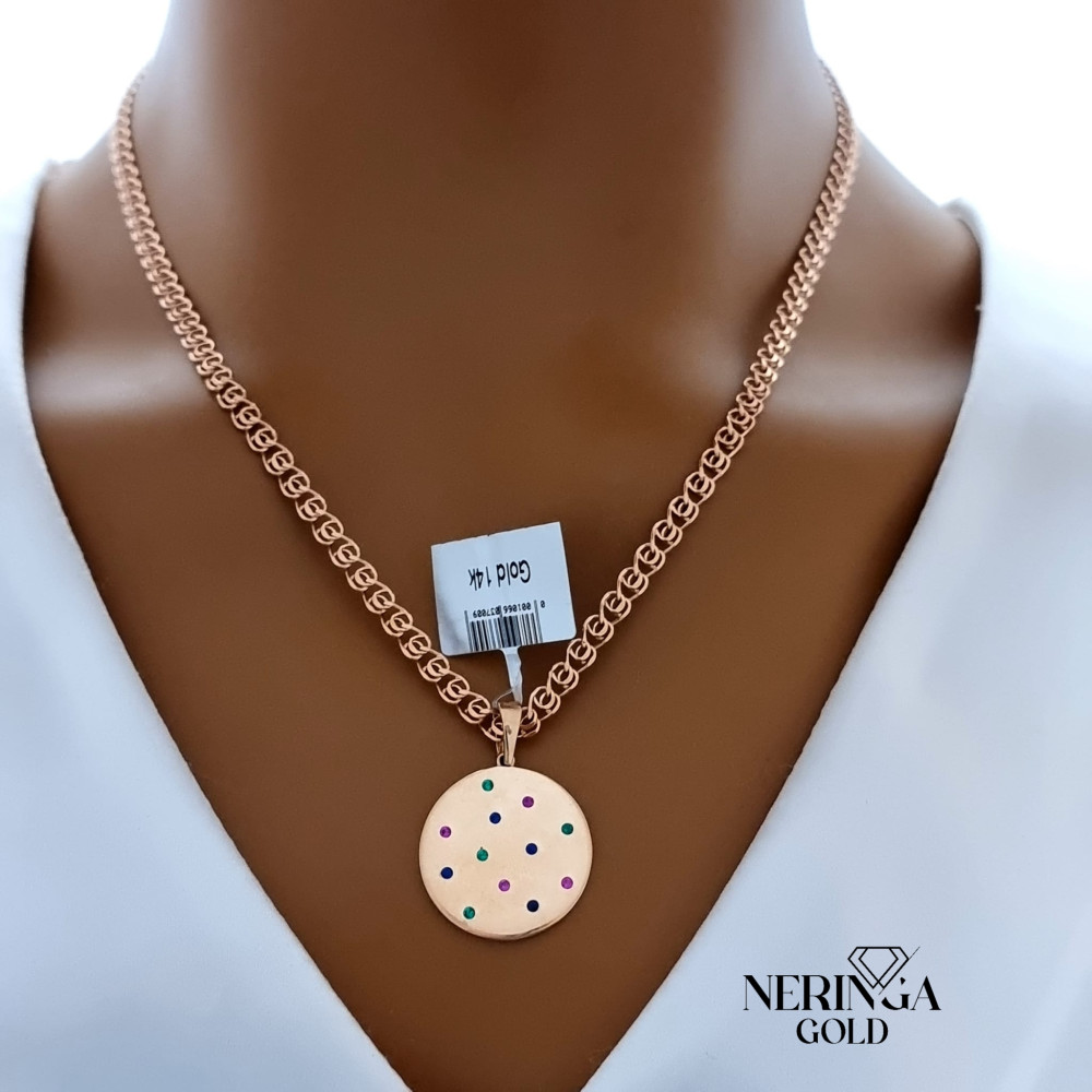 Rose gold pendant #66358