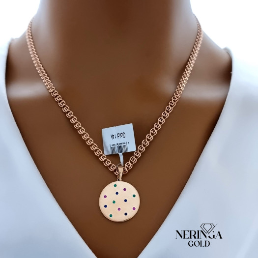 Rose gold pendant #66358