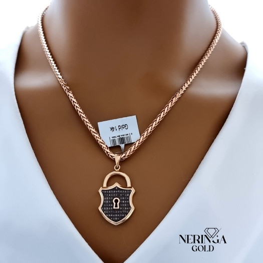 Rose gold pendant #66374