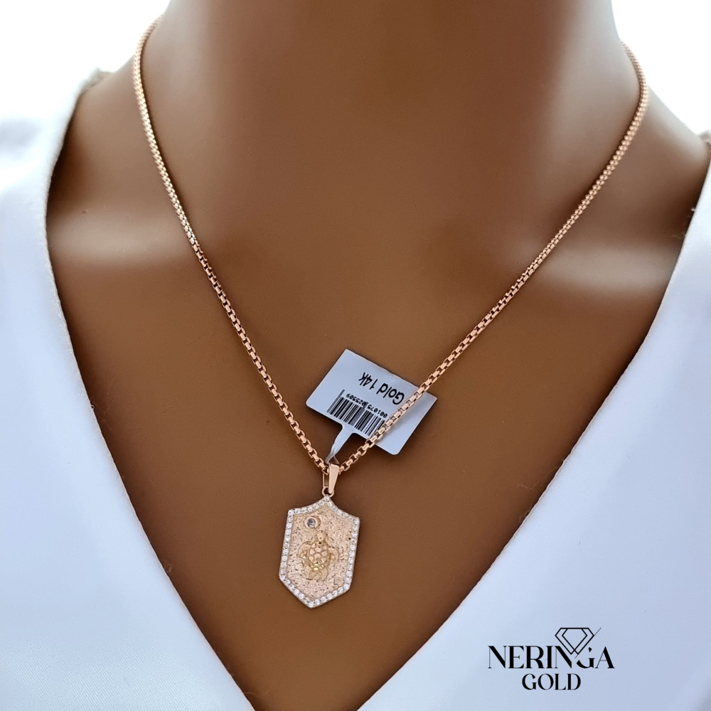 Rose gold pendant #66378