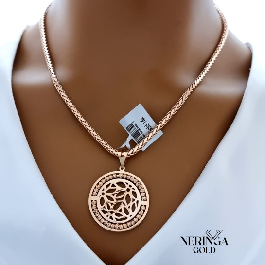 Rose gold pendant #66357