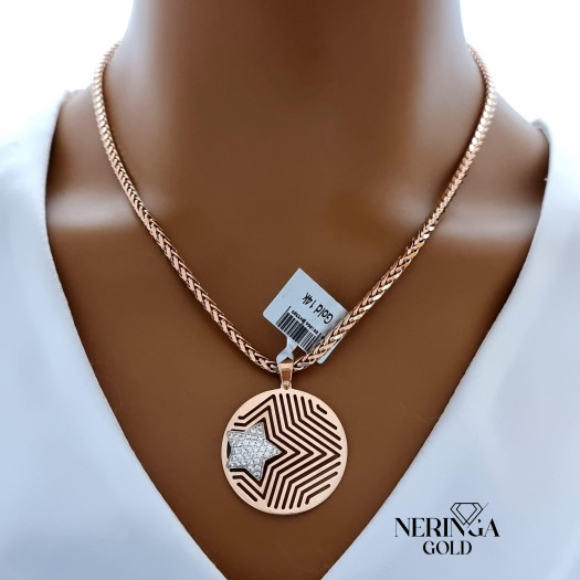 Rose gold pendant #66356
