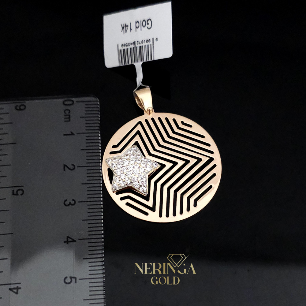 Rose gold pendant #66356