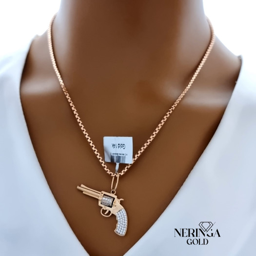 Rose gold pendant #66372