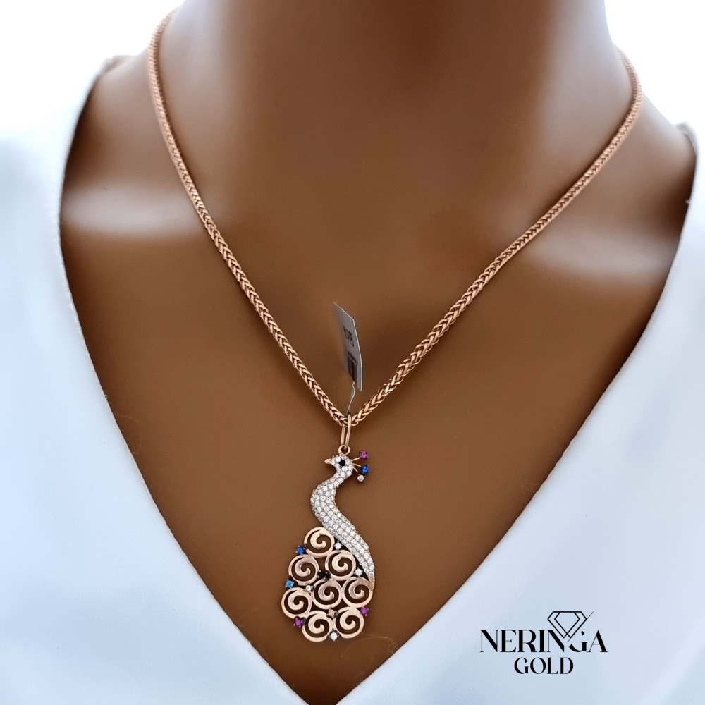 Rose gold pendant #66384