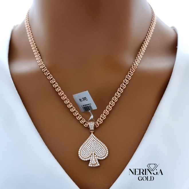 Rose gold pendant #66353