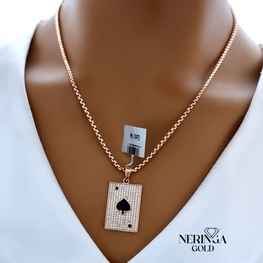 Rose gold pendant #66359