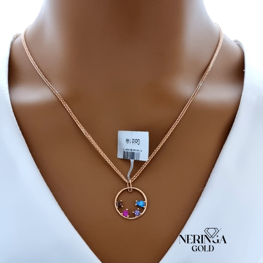 Rose gold pendant #66397