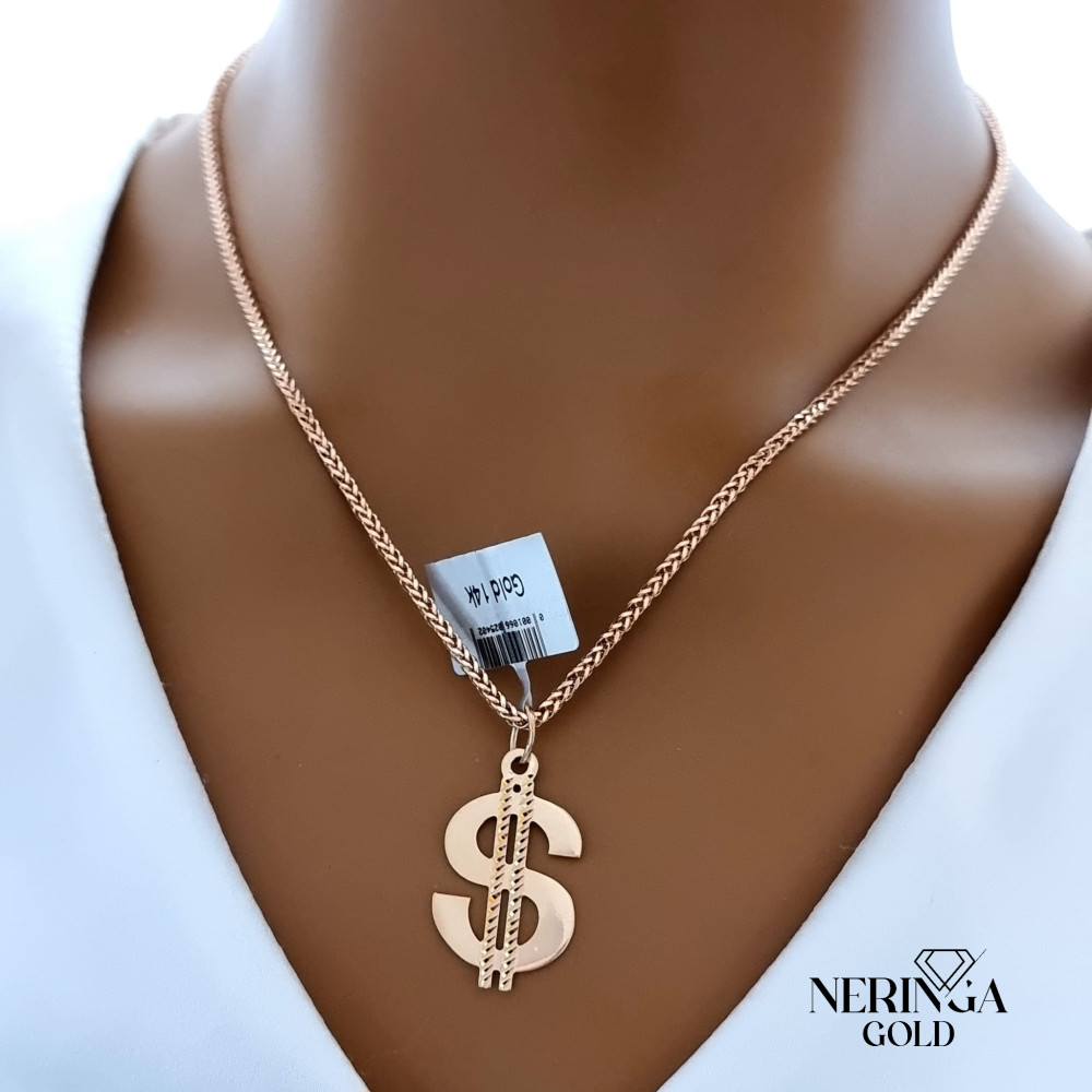 Rose gold pendant #66360