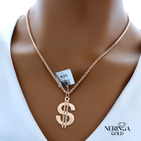 Rose gold pendant #66360