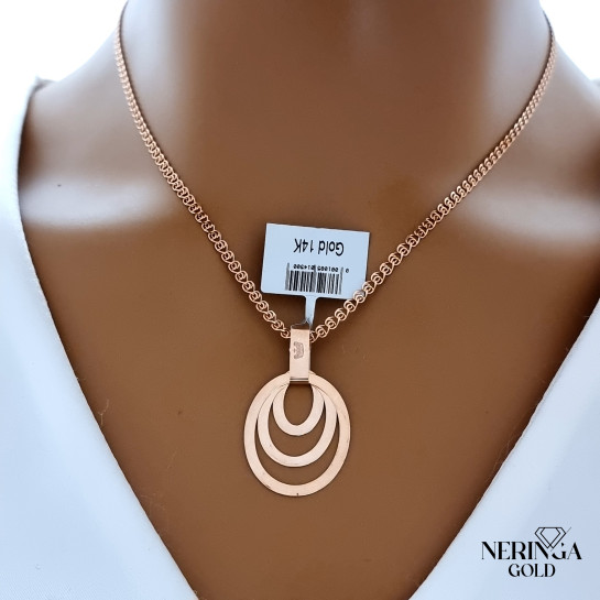 Rose gold pendant #66409